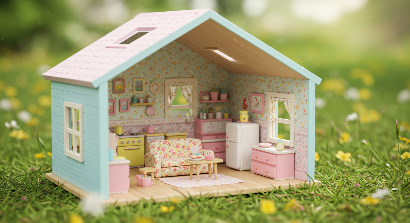 esyali-ahsap-barbie-evi
