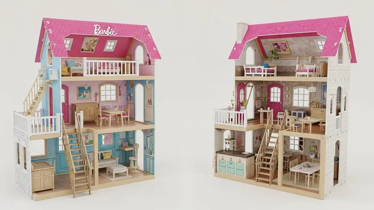 Doğal Ahşap Beyaz Çocuk Evi ile Hayal Gücünü Geliştiren Oyun Alanları