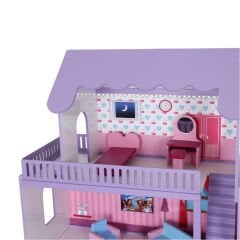 Ahşap oyun evi  lila