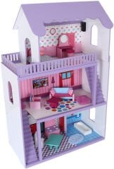 Ahşap oyun evi  lila