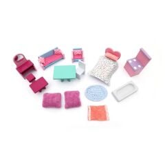 Ahşap oyun evi  lila