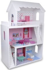 Ahşap oyun evi beyaz